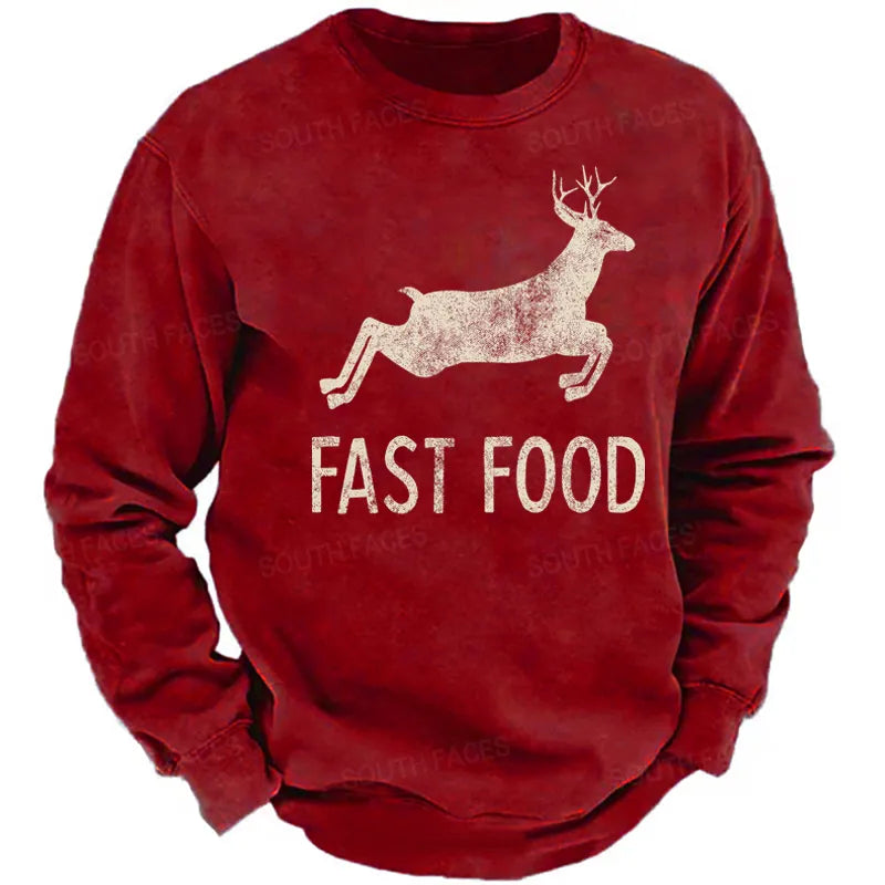 Fast Food Funny Hunting Sweatshirt