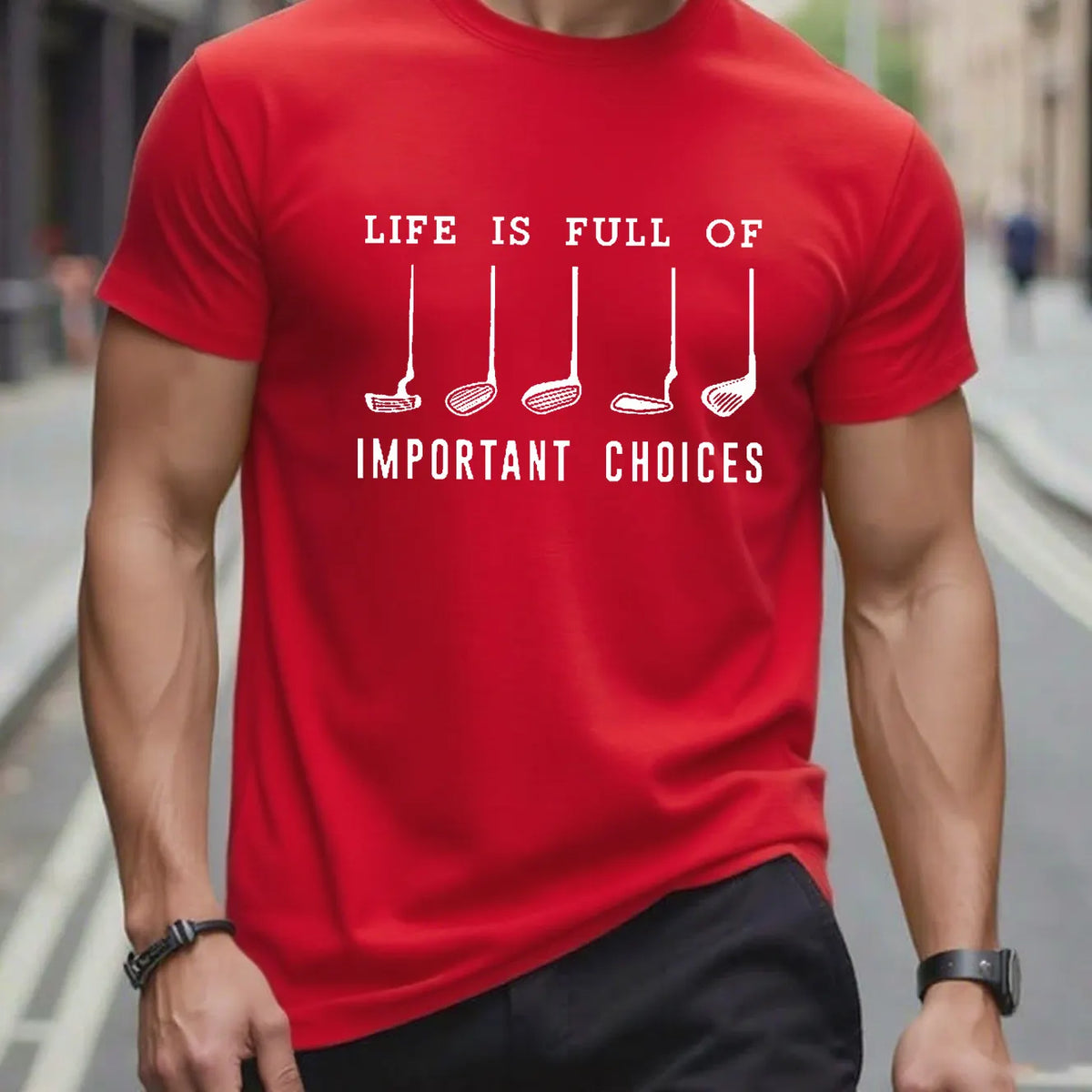Life Is Full Of Important Choice Golf Player T-shirt