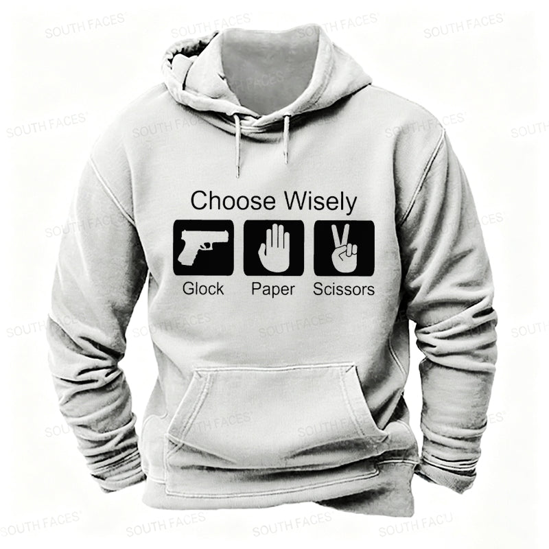 Choose Wisely Glock Paper Scissors Hoodies