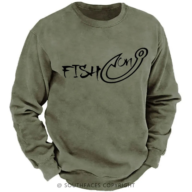 Fish On Funny Fishing Sweatshirt