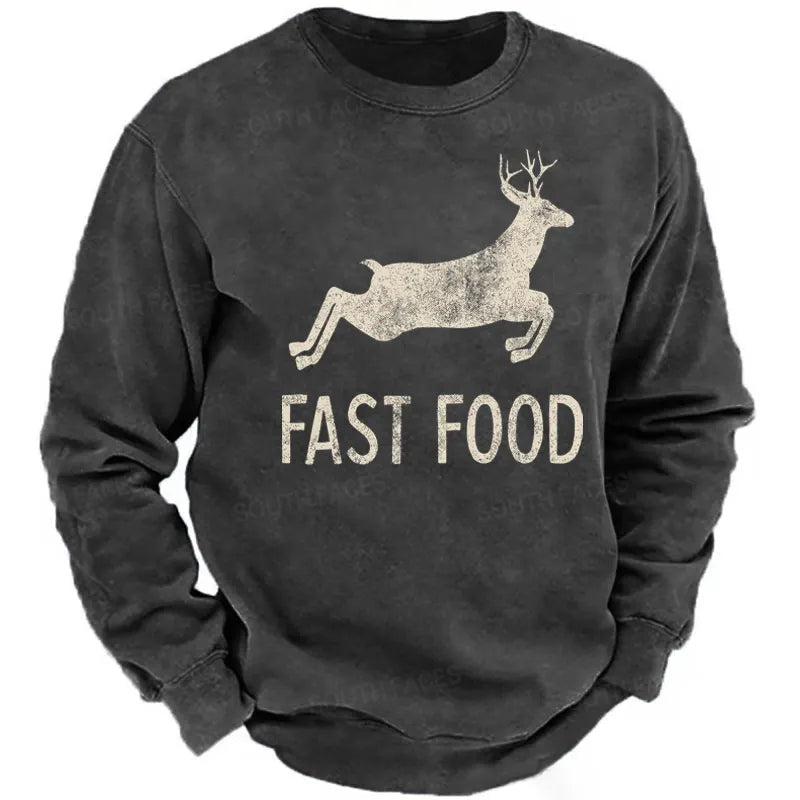 Fast Food Funny Hunting Sweatshirt