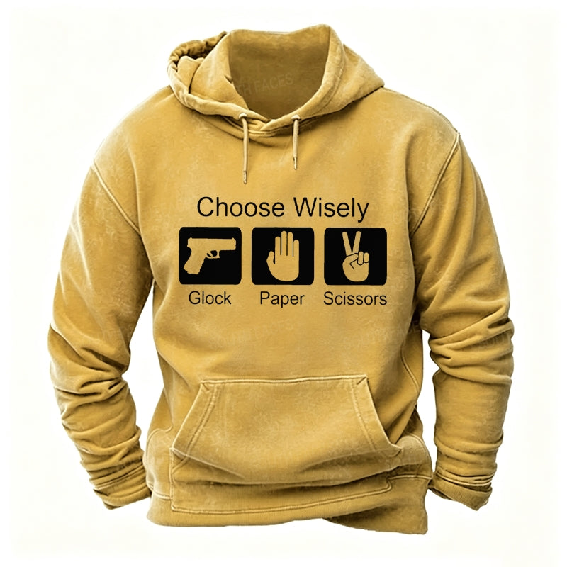 Choose Wisely Glock Paper Scissors Hoodies