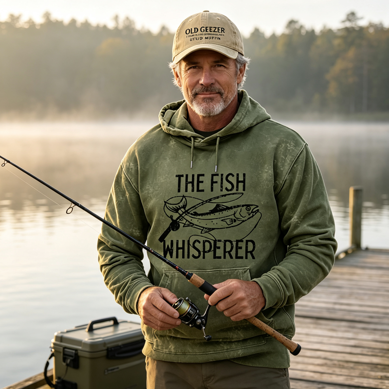 The Fish Whisperer Funny Fishing Hoodie