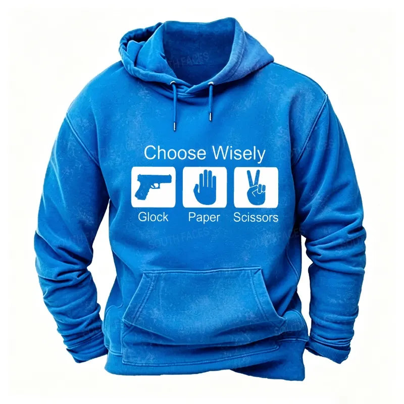 Choose Wisely Glock Paper Scissors Hoodies