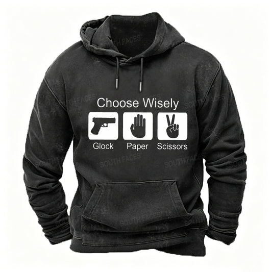 Choose Wisely Glock Paper Scissors Hoodies